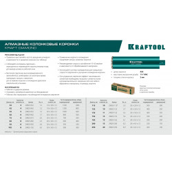 29825-082 Алмазная коронка по железобетону KRAFTOOL DIAMOND 82 мм (450 мм, 1 1/4″, лазерная сварка сегментов)