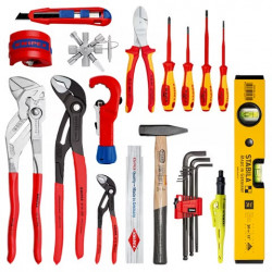 002150S Modular X18 Набор инструментов сантехника, 17 предметов 530 mm KNIPEX