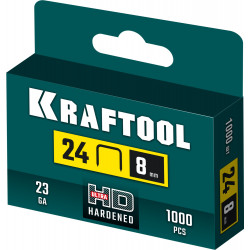 31724-08 Скобы для плайера KRAFTOOL 8 мм, тип 24, 1000 шт