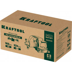 32705-165 Слесарные тиски KRAFTOOL Reversible 165 мм, расход 324 мм