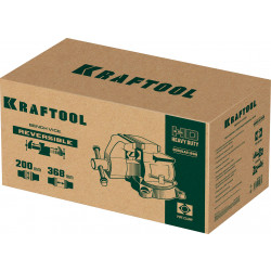 32705-200 Слесарные тиски KRAFTOOL Reversible 200 мм, расход 368 мм