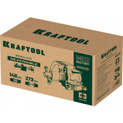 32705-140 Слесарные тиски KRAFTOOL Reversible 140 мм, расход 273 мм