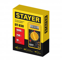 45306_z01 Цифровой мультиметр STAYER DT-838