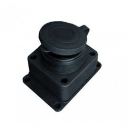 Розетка настенная 16А IP44 250В (еврослот) с заглушкой с заземл. каучук UNIVersal 602229