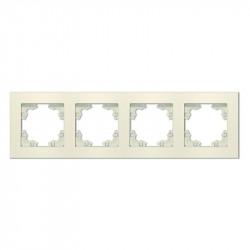 Рамка 4-м Афина универс. сл. кость (ivory) Universal A0046-I