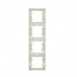 Рамка 4-м Бриллиант верт. сл. кость UNIVersal 7948714