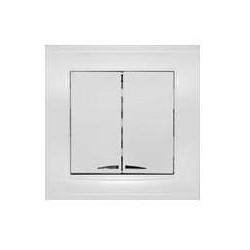 Выключатель 2-кл. СП Бриллиант 10А IP20 с подсветкой бел. UNIVersal 7947410