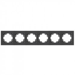 Рамка 6-м Афина универс. графит Universal A1043-Gr