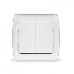 Выключатель 2-кл. СП Маргарита 10А IP20 бел. UNIVersal М0023