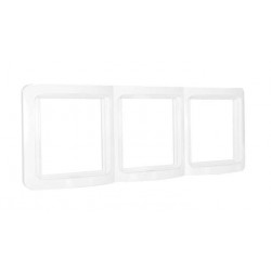 Рамка 3-м Валери верт. бел. UNIVersal ВР003В