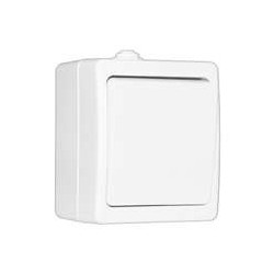 Переключатель проходной 1-кл. ОП Аллегро 10А IP54 (еврослот) бел. UNIVersal 5563484