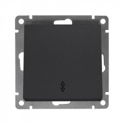 Переключатель проходной 1-кл. СП Афина 10А IP20 механизм графит Universal A0025-Gr