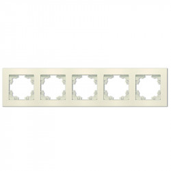 Рамка 5-м Афина универс. сл. кость (ivory) Universal A1042-I