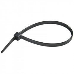 263022 Термостойкая кабельная стяжка 161x2.5 мм, черная, нейлон 6/6, устойчива к УФ (100шт) (Haupa)