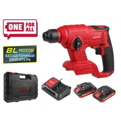 Аккум. перфоратор WORTEX CRH 1810 в чем. ALL1 XLT SET БЕСЩЕТ., 18 В, 1.2 Дж, 20 мм, 2х2 А*ч (18.0 В, БЕСЩЕТОЧНЫЙ, , 1.2 Дж, вес 1,14 кг) 0329267