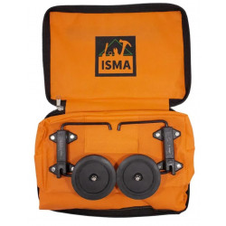 ISMA-FN209 Сумка хозяйственная на 2 колесах с ручками и боковым карманом(140х265х450мм, карман-190х300мм, O колес-80мм) ISMA