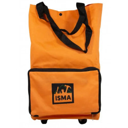 ISMA-FN209-4 Сумка хозяйственная на 4 колесах с ручками и боковым карманом(140х265х460мм, карман-190х300мм, O колес-39мм) ISMA