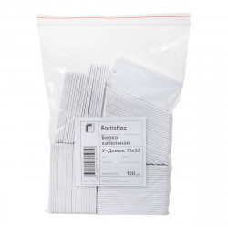 Бирка кабельная У-Домик 71х32 (100шт) Fortisflex 104907
