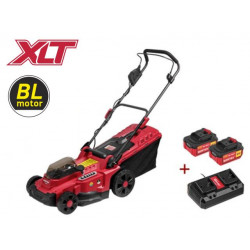 Газонокосилка аккумуляторная WORTEX CLM 3836 ALL1 XLT SET БЕСЩЁТ.ДВИГ., 18В+18В, 2акб, 4Ач, шир.3 (выс. 25-75 мм, травосборник 35 л) 0333236