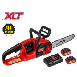 Аккум. пила цепная WORTEX CEC 3536-1 шина 35 см (14''), 3/8'' LP, 1.3 мм  с акб и зу ALL1 XLT SET (БЕСЩЕТ.ДВИГ., с 2-мя 4 Ач акб и двухслотовым зу, 36 В 1333454