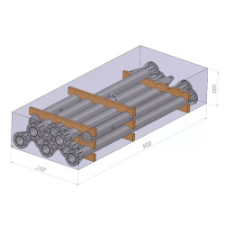 МПС-18-02Т А-образная монтажная падающая стрела под комбинированный шарнир Энергомаш 15211-200182