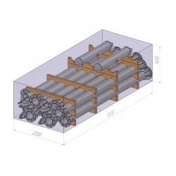 МПС-25-01Т А-образная монтажная падающая стрела в комплекте с грунтовой опорой Энергомаш 15211-350251