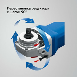 УШМ (болгарка) ЗУБР УШМ-П230-2700 ПВСТ, 2700 Вт, d230 мм, АВТ защита, фланец ''МИГ'', Профессионал