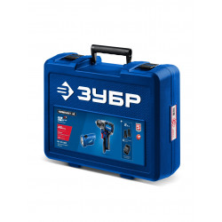 DB-121-22F Дрель-шуруповерт ЗУБР КОМПАКТ #4, набор: дрель-шуруповерт + LED фонарь, BRUSHLESS, 12 В, 45 Н·м, 2 АКБ тип Т7 (2 А·ч), кейс, Профессионал
