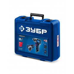 DB-121-42AB Дрель-шуруповерт ЗУБР КОМПАКТ #5, набор: дрель-шуруповерт + мини УШМ, BRUSHLESS, 12 В, 45 Н·м, 2 АКБ тип Т7 (4 и 2 А·ч), кейс, Профессионал