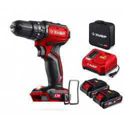 ДБУ-45-22 Бесщеточная ударная дрель-шуруповерт, сумка ЗУБР 20 В, 45 Н·м, 2 АКБ LMS (2 А·ч)