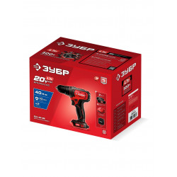 ДШ-40-22 Дрель-шуруповерт, сумка ЗУБР 20 В, 40 Н·м, 2 АКБ LMS (2 А·ч)