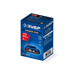 ЗУБР Power PRO, 20 В, 2.0 А·ч, аккумулятор LMS, ПРОФЕССИОНАЛ (BP-P-20-2) BP-P-20-2