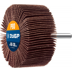 36602-080_z01 Круг шлифовальный лепестковый ЗУБР d 60x30 мм, P80