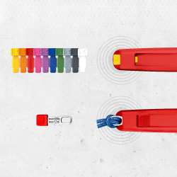 006110CV02 Клипсы ColorCode цветной микс 2 (10 шт.) 21 mm KNIPEX