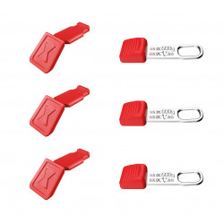 006306TCR Зажимы TetheredTool + зажимы ColorCode красные, по 3 шт. 122 mm KNIPEX