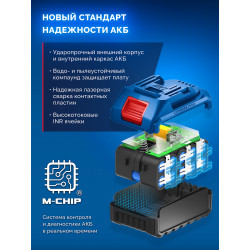 Бесщеточная ударная дрель-шуруповерт ЗУБР 20 В, 70 Н·м, 2 АКБ LMS (2 А·ч), кейс, ПРОФЕССИОНАЛ DBS-70-22