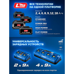 Бесщеточная ударная дрель-шуруповерт ЗУБР 20 В, 70 Н·м, 2 АКБ LMS (2 А·ч), кейс, ПРОФЕССИОНАЛ DBS-70-22