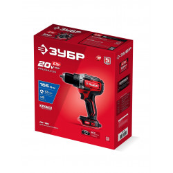 ДБ-165 Бесщеточная дрель-шуруповерт ЗУБР 20 В, 165 Н·м, без АКБ (LMS)