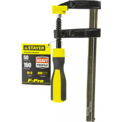 Усиленная струбцина F STAYER Hercules-F HF-15/5, 50 х 150 мм, Professional