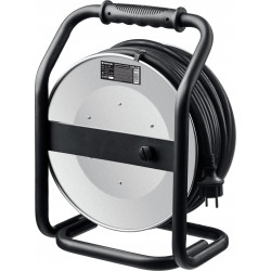 Силовой удлинитель на стальной катушке KRAFTOOL КГ 3х2.5 50м 4000Вт IP44, HEAVY DUTY 55086-50_z01