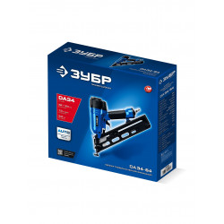 Пневматический финишный нейлер ЗУБР DA34-64, для реечных гвоздей ЗУБР 15Ga, DA34 (32-64 мм) ПРОФЕССИОНАЛ 31926