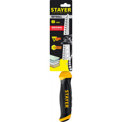 Выкружная ножовка по гипсокартону STAYER 160 мм, Professional 15173_z02