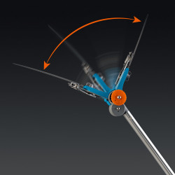 Телескопический высоторез с пилой GRINDA GX-4000, длина 2-2,8 м, пила 350мм, рез до 30 мм, лезвия из нержавеющей стали, PROLine 424530