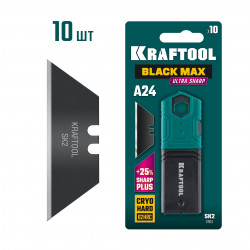 Трапециевидные лезвия KRAFTOOL BlackMax-A24, 10 шт, 09624-S10