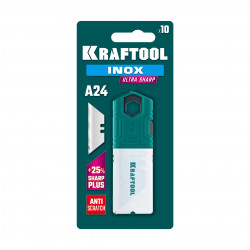 Нержавеющие трапециевидные лезвия KRAFTOOL INOX-A24, 10 шт 09626-S10