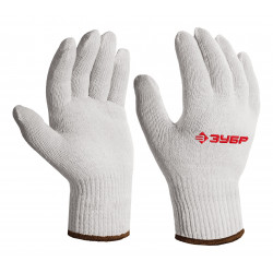 Перчатки ЗУБР ОПТИМА, L-XL, х/б без покрытия, 10 класс 11445-XL