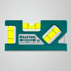 Магнитный компактный уровень KRAFTOOL Mini-Pro 3, 100 мм, 34861-010