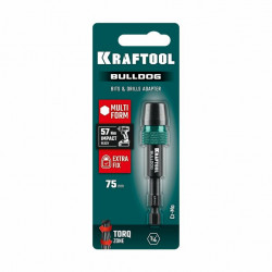 Адаптер KRAFTOOL BULLDOG, 75 мм, с жесткой автоматической фиксацией для шуруповертов 26785-75