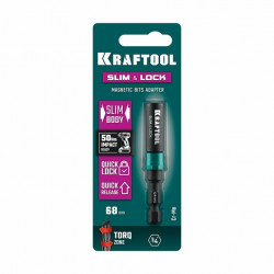 Быстросъемный ударный адаптер KRAFTOOL SLIM & LOCK, 68 мм, для шуруповертов 26783-68