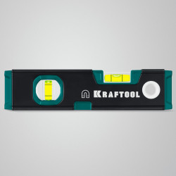 Компактный магнитный уровень KRAFTOOL KOMPAKT-200, 200 мм, усиленный профиль, с зеркальным глазком, 34782